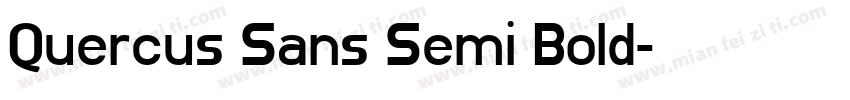 Quercus Sans Semi Bold字体转换